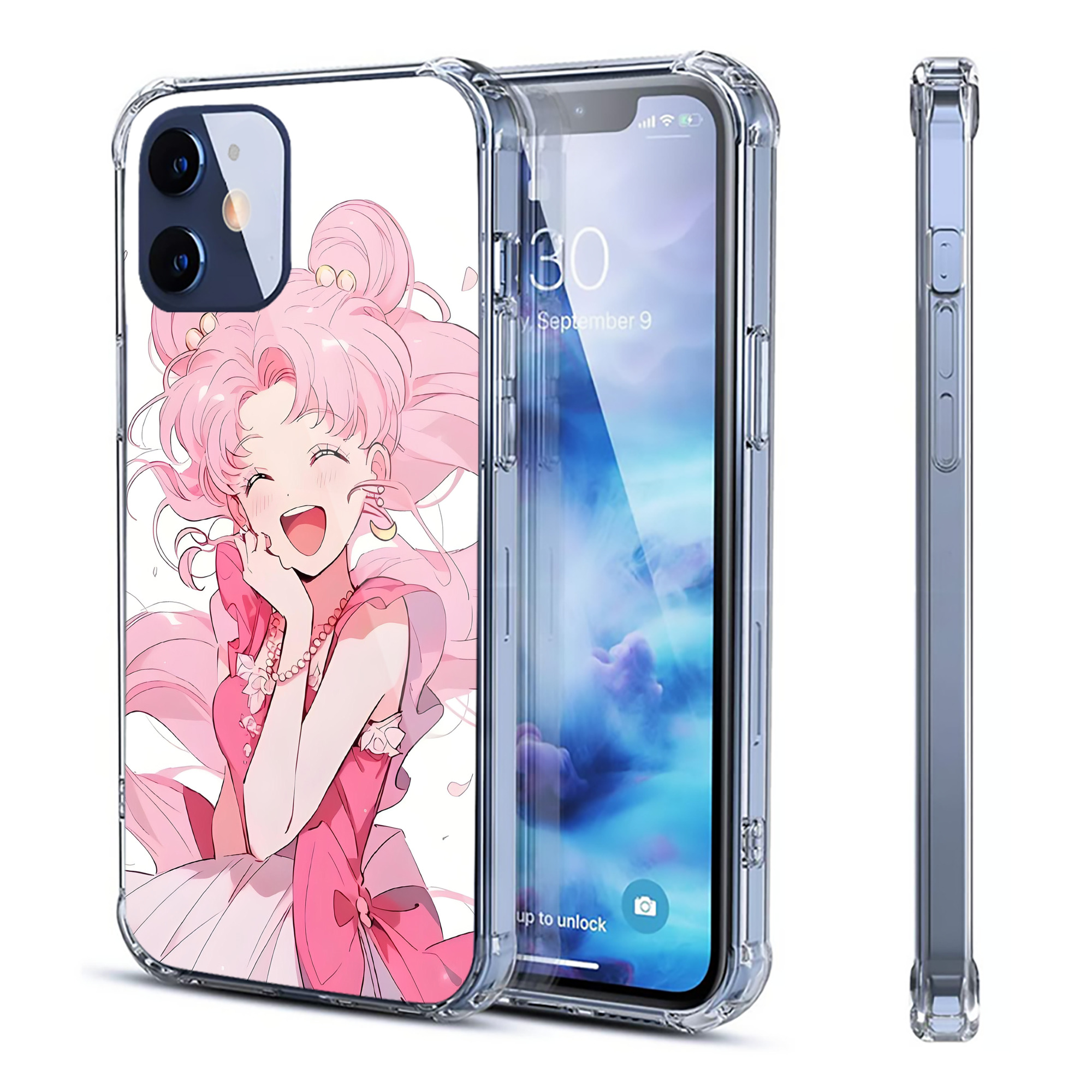 （画像用） 美少女戦士セーラームーン Sailor Moon 【iPhone 12シリーズ対応】透明スマホケース（クリアソフトケース）
